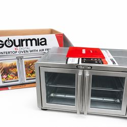 Gourmia XL Digital Air Fryer Oven – Stainless Steel, New