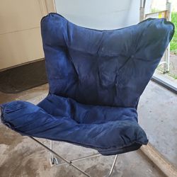 GENTLY USED BLUE FOLDING CHAIR