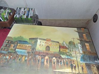 Large Canvas Unframed Oil Painting