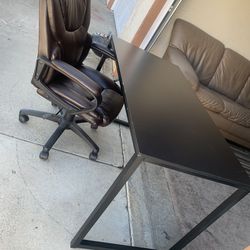 Desk and chair