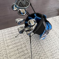 COMPLETE GOLF SET Callaway Rouge Driver & Tour Edge Bazooka 370 Irons Bag Woods putter Hybrid