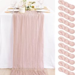 24 Dusty Pink Table Runners