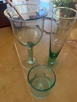 Light Green glassware set