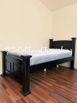 New Black Twin Bed And Mattress