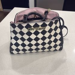 Betsey Johnson Black And White Purse 