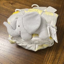 New Nap time Buddies 2-Piece Reversible Sherpa Blanket & Plush