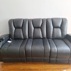 Black Recliner Set 