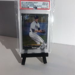 2017 Bowman Draft Chrome MacKenzie Gore Rookie Card RC PSA 10 San Diego Padres
