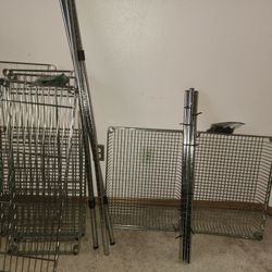 2 Sets of Metal Shelving Units