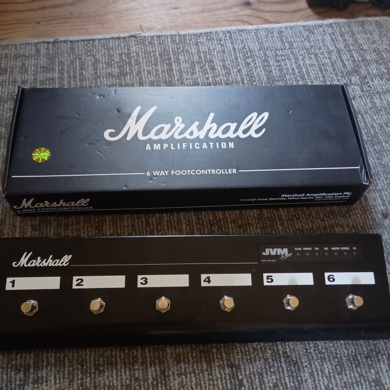 Marshall JVM Series 6 Way Foot Switch Controller Like New!