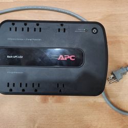 Battery Backup APC Back-UPS 650 With Battery 