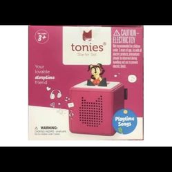 Toniebox Audio Player Starter Set with Playtime Puppy - red