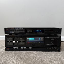 Fisher CA-276 Home Stereo Integrated Amplifier with FM-276 Digital Radio Tuner Receiver