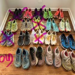 14 Pairs of men’s size 11 running shoes