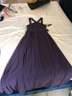 Lulu’s purple bridesmaid dress