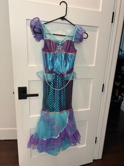 Kids Ariel Mermaid costume with red wig (new)