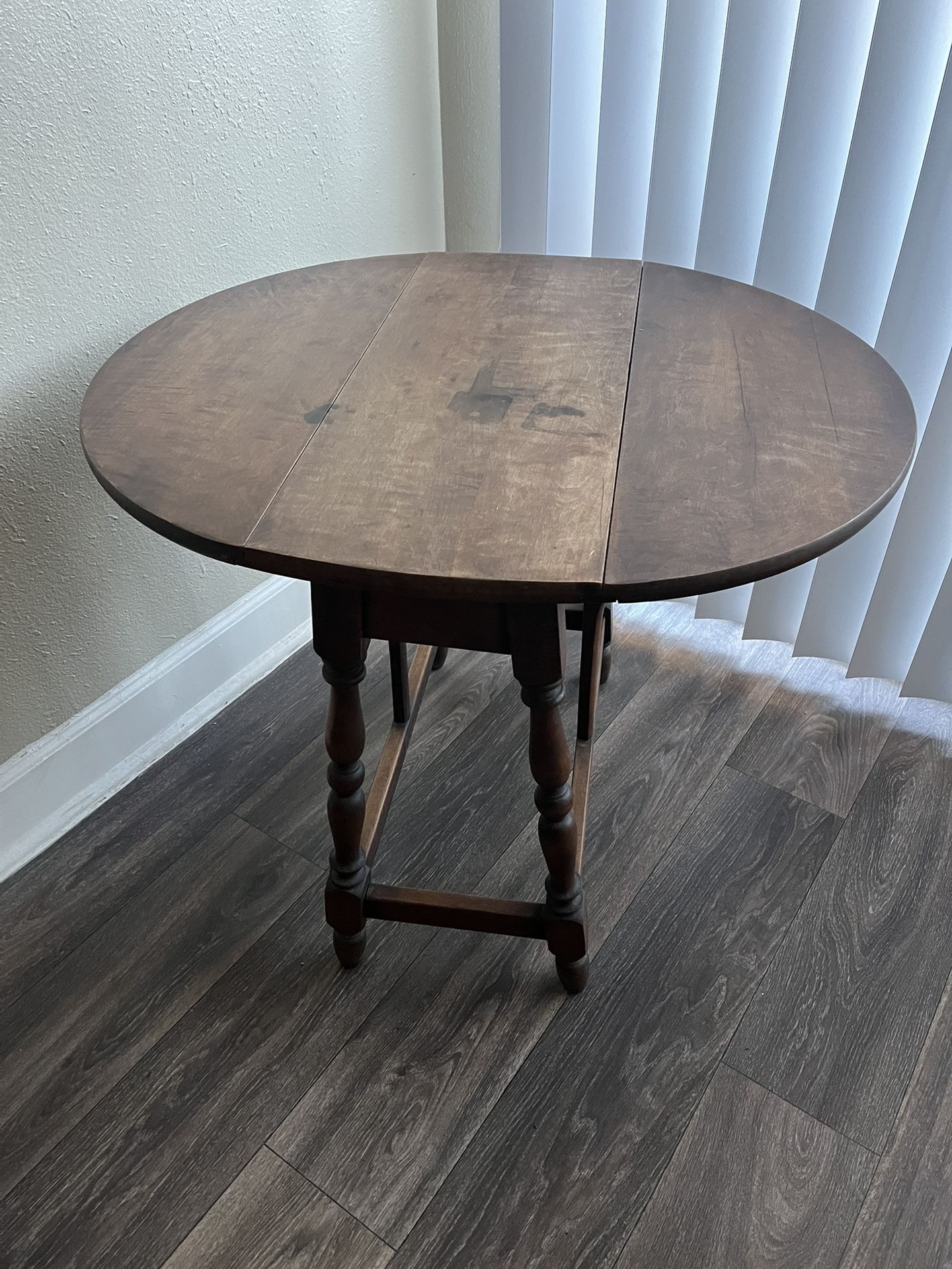 Antique Small Table Fold Down Sides