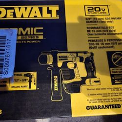 DEWALT
ATOMIC 20V MAX Cordless
Brushless Ultra-Compact 5/8 in.
SDS Plus Hammer Drill (Tool
Only) NEW Sealed With Warranty And RECEIPT 