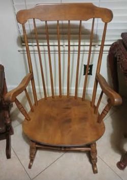 Antique S. Bent & Colonial Rocking Chair