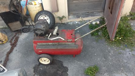 Old compressor motor n tank.