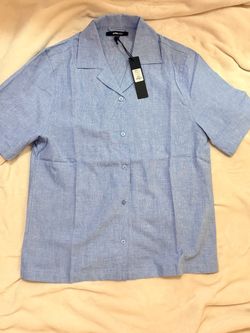 Novamen Linen Shirt Ice blue