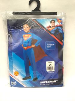 Dc Superman Costume Child Size Large 10-12