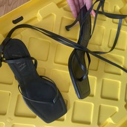 Zara Lace Up Trendy Heel Sandal 