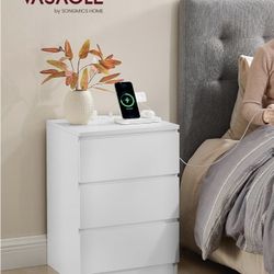 Nightstand with Charging Station