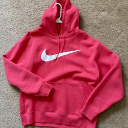 🔥 Hot Pink Nike Hoodie – Size Large