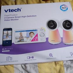 VTech- Fixed Position- High Definition Smart Video Monitors (2) Plus Additional Handheld Monitor For Viewing