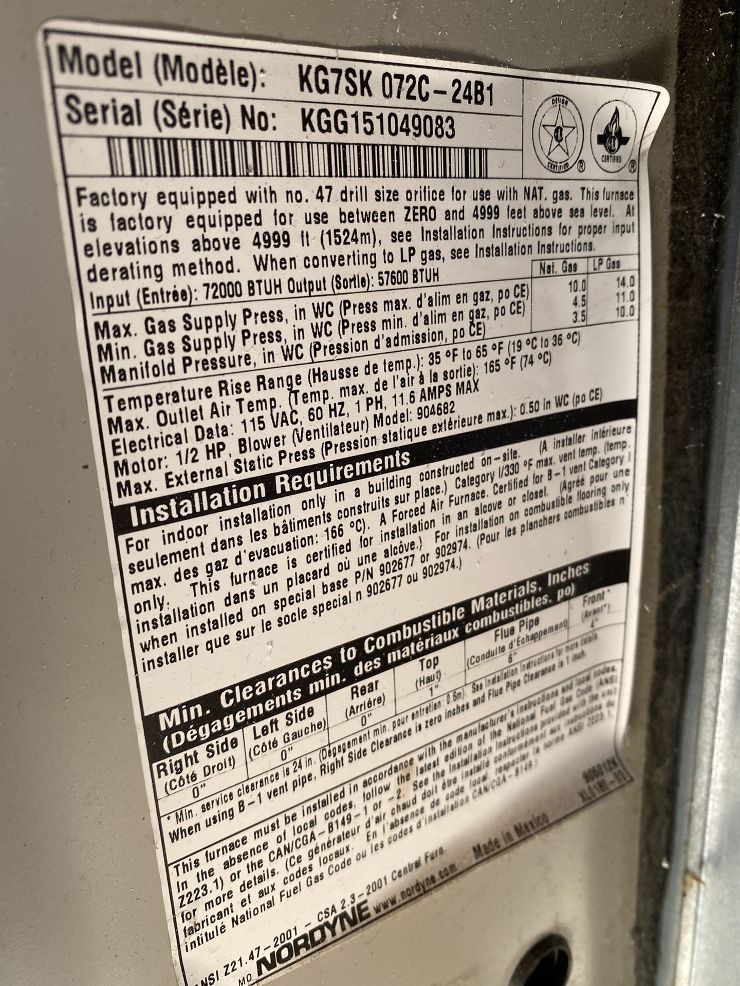 Used Gibson HVAC Unit with 2.5 Ton Compressor for Sale in Eddington, PA