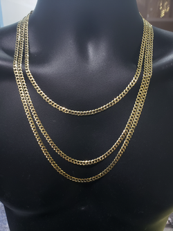 5mm Curb chain yellow gold 10 karat ALLECO-004