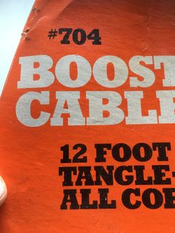 booster cables jumper cables vintage made in USA
