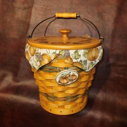 Longaberger Pumpkin Patch Pail Basket