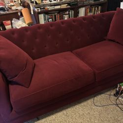 Burgundy Sofa (Macy’s)