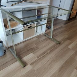 Metal Glass Office Desk