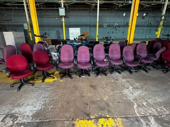 Burgundy Ergonomic chair