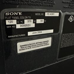 Sony TV 42 Inch For Sale