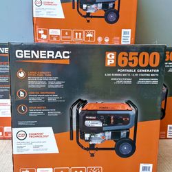 Brand new Generac 8125 / 6500-Watt Gasoline Powered Portable Generator with COSense