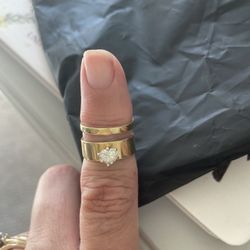 1/2 Carat Diamond Ring With Matching Band