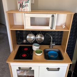 DUKTIG Play kitchen, birch, 28 3/8x15 3/4x42 7/8 "