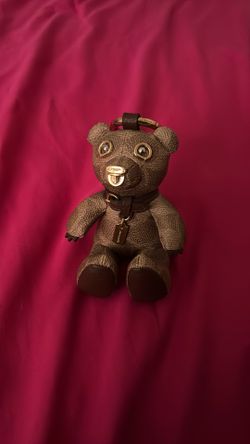Coach Teddy Bear Keychain