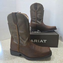 Ariat  Rambler Western Boots – Earth/Brown Men’s Size 11.5 EE Wide NIB