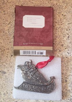 Hallmark Collectable Pewter Ornaments. Our Christmas Together