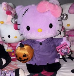 Hello Kitty Purple Frankenstein Greeter 