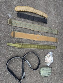 Military surplus tactical battle belts