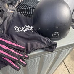Voss DOT Helmet And Gloves 
