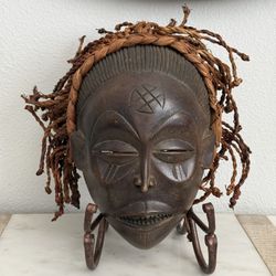 Antique Chokwe Mwana Pwo mask from the Democratic Republic of Congo