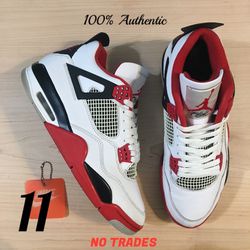 Size 11 Air Jordan 4 Retro “Fire Red (2020)”🔥