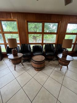 Whiskey Barrel Furniture 11 Piece Set